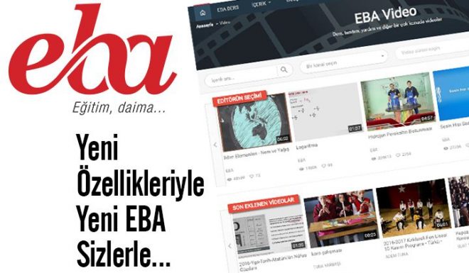 Yeni Özellikleriyle Yeni EBA Sizlerle